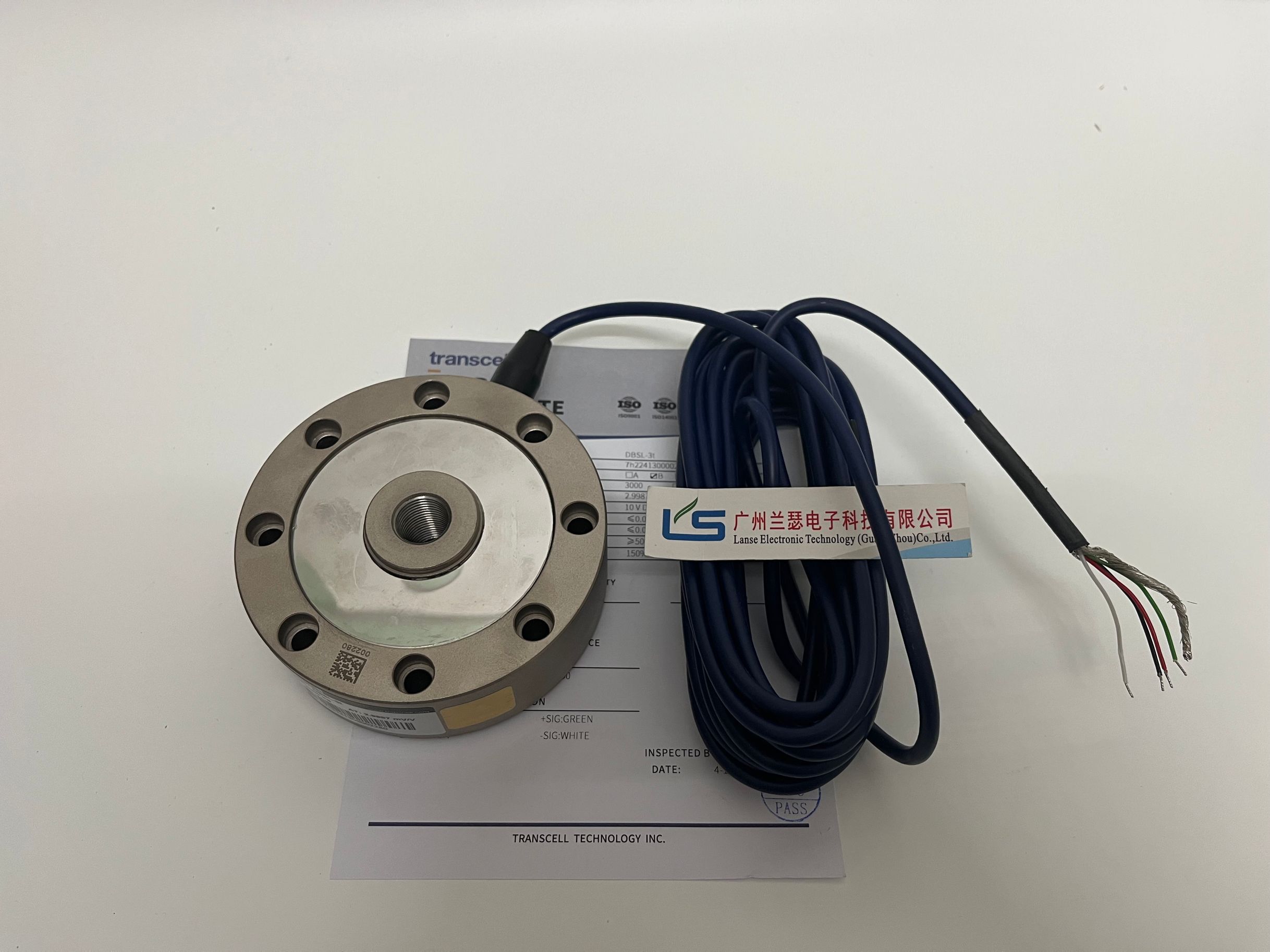 美国Transcell称重传感器DBSL-200T轮辐式传力DBSL