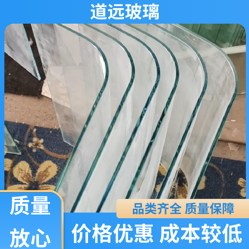 道远 酒店商超 弧形玻璃隔断 坚固耐用防爆防砸 尺寸可定制