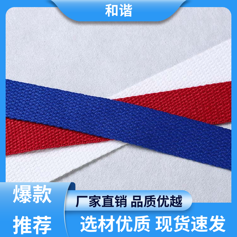 彩色涤纶 鞋服辅料织带 多样可选 弹性适宜 选材优质 现货速发 和谐