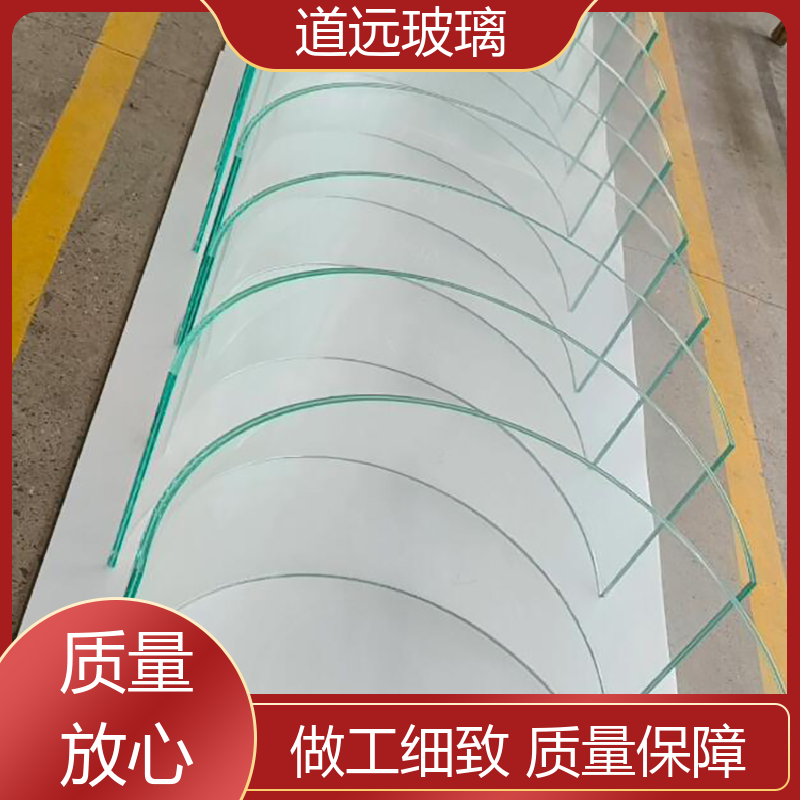 艺术内雕 弧形玻璃隔断 高强度抗冲击 可支持定制 道远