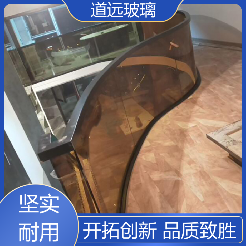 旋转楼梯 弧形玻璃 安全性能高 尺寸可定制 道远