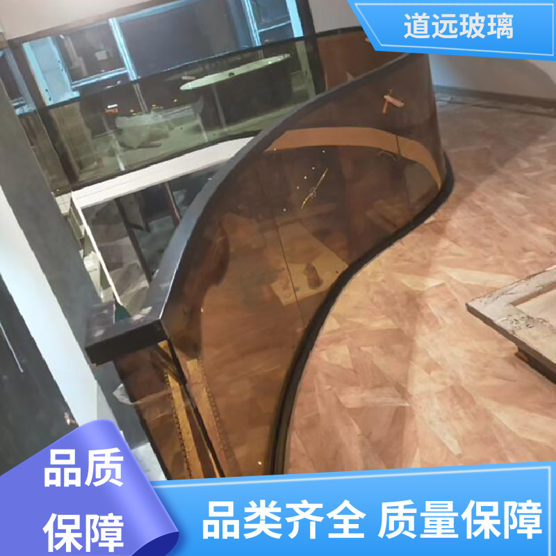 单曲双曲 热弯玻璃加工 高强度抗冲击 尺寸可定制 道远