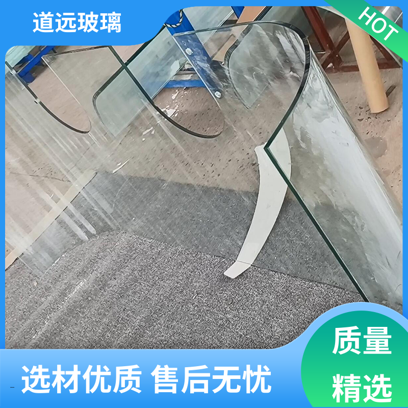 水波浪S弯 热弯玻璃加工 安全性能高 可任意弧度弯曲 道远