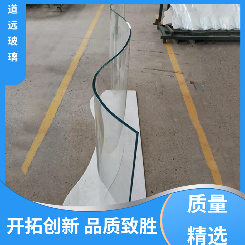 道远 艺术内雕 弧形玻璃隔断 隔音隔热防滑 尺寸可定制