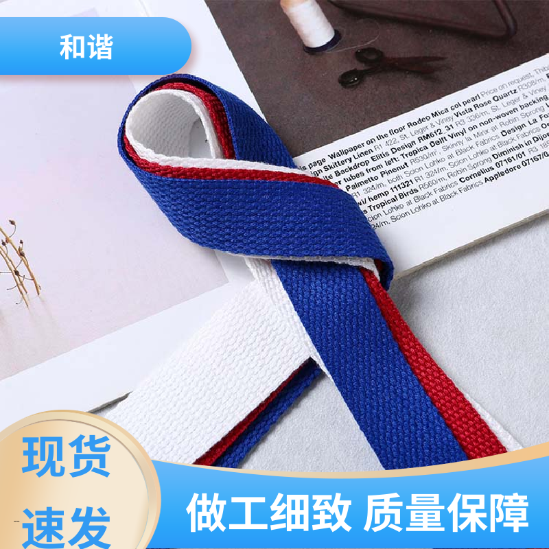 涤纶 辅料织带 精美易收 轻盈材质 规模生产 使用广泛 和谐