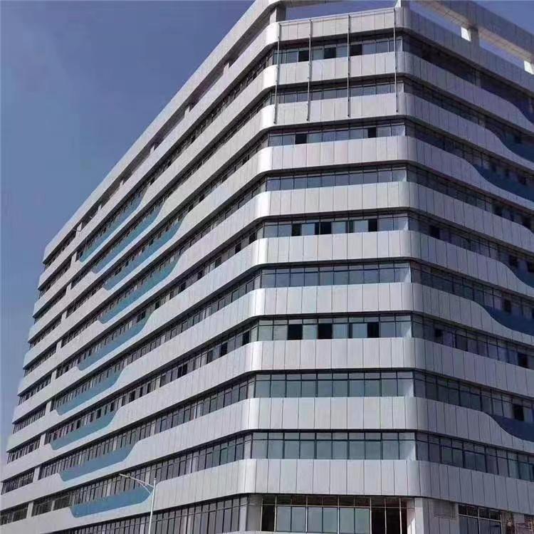 Double layer laminated hollow tempered glass curtain wall for office buildings with long service life and no detachment