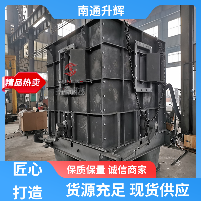 升辉机械 气动侧三通分料阀 卸料换向阀 法兰式方口三通溜子 可定制