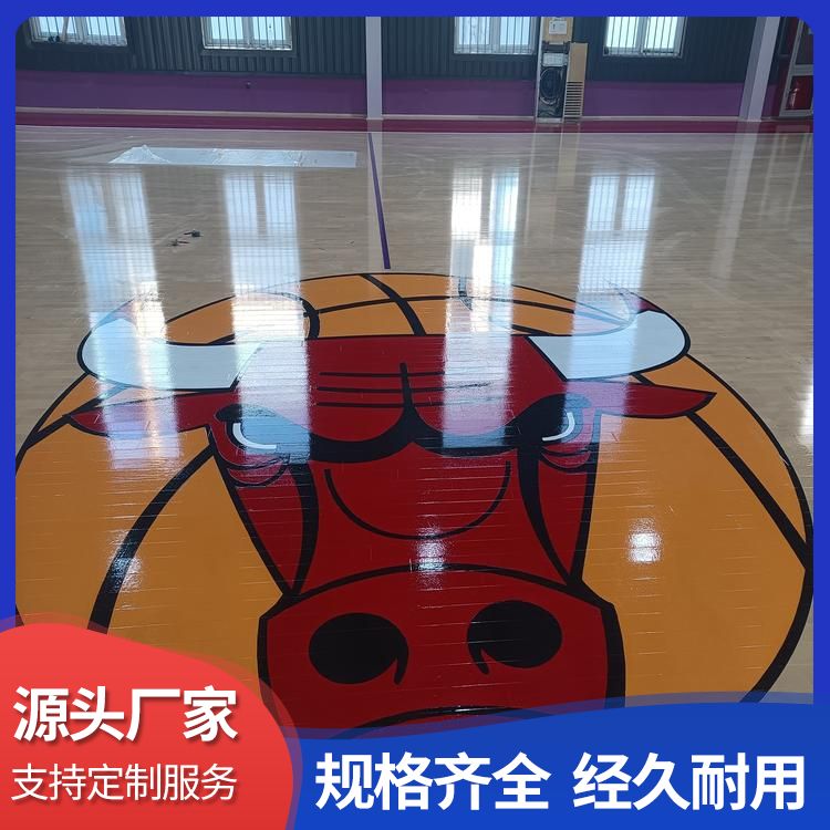  博纳 加拿大篮球运动木地板厂家直供 悬浮式安装 施工