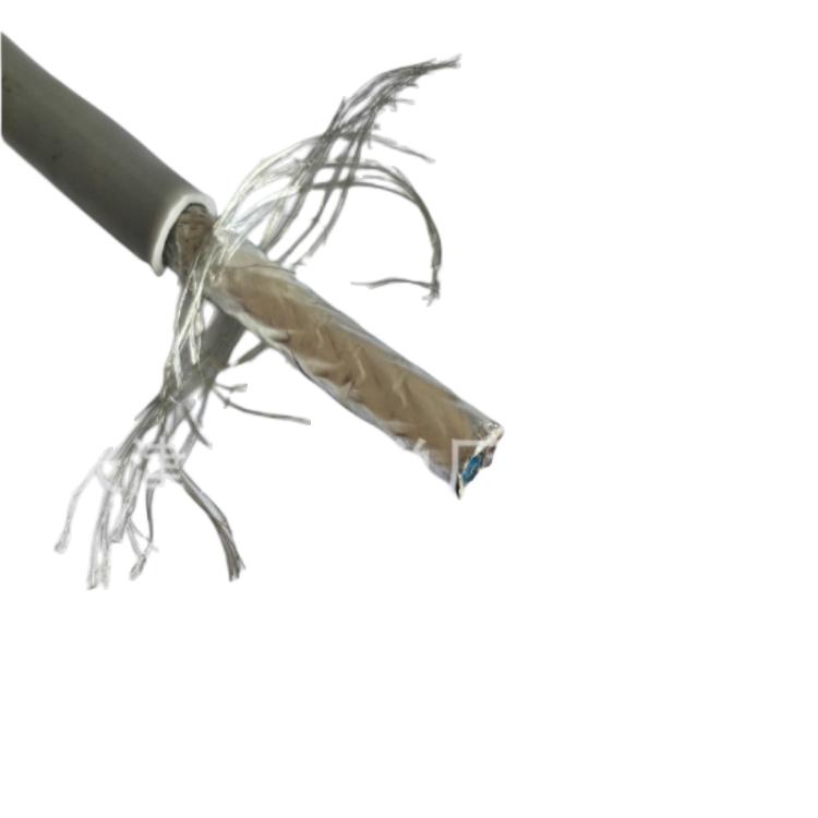 聚乙烯绝缘铜丝编织总屏蔽护套阻燃型电子用电缆DJYJPVP5*2*1.0