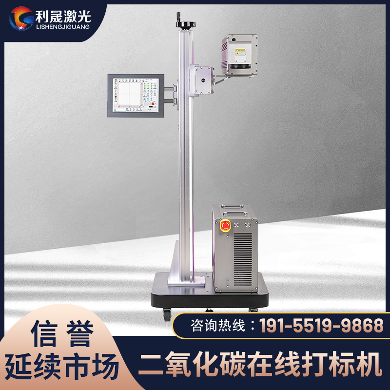 Lisheng 60W Carbon Dioxide Online Marking Machine with Low Operating Cost Plastic Material Marking Machine