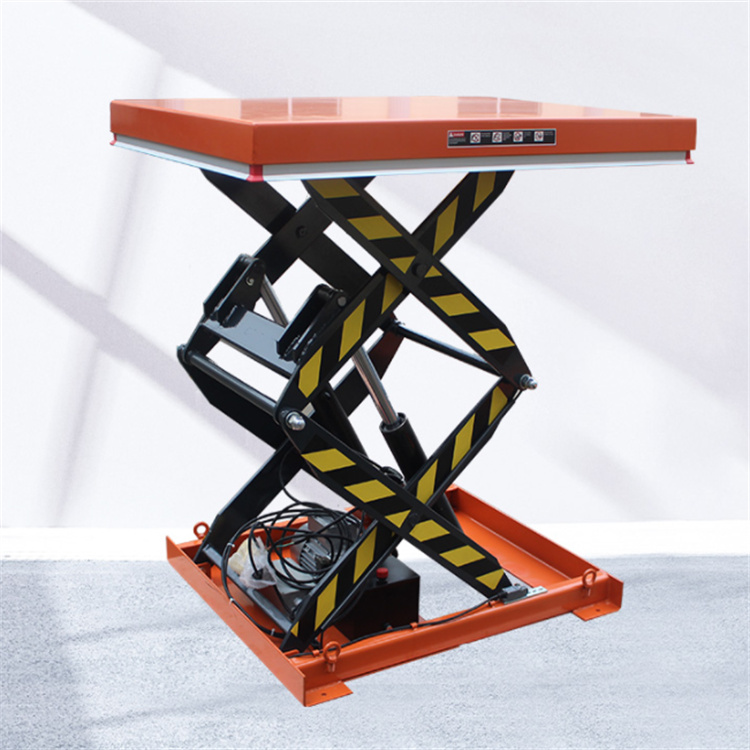 Electric hydraulic lifting platform, warehouse lifting platform, factory lifting operation vehicle, fixed scissor fork elevator