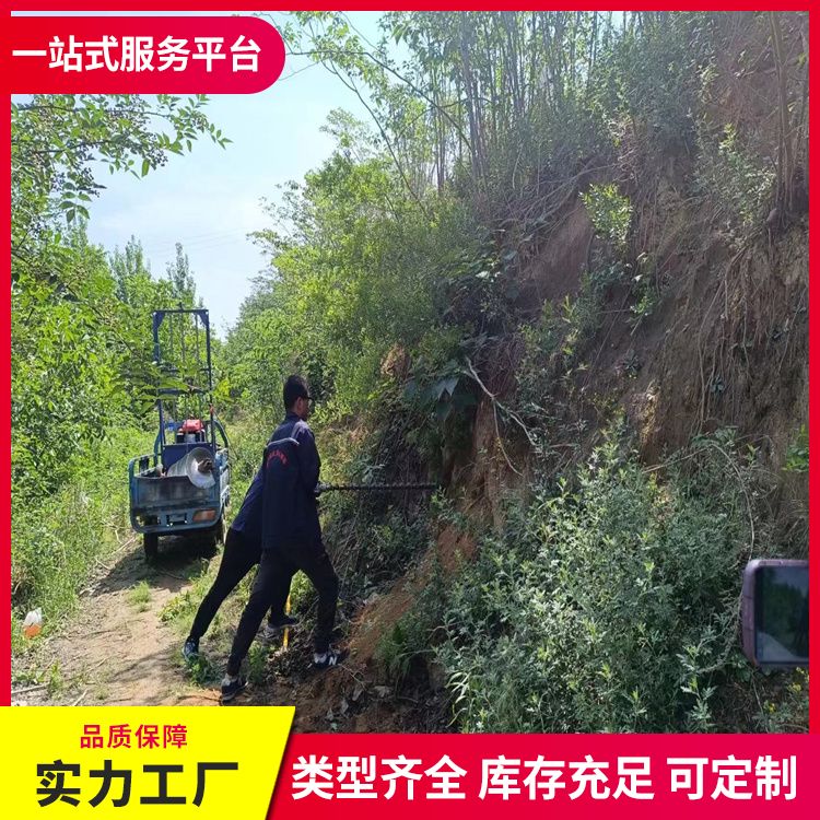  便携式护坡锚杆钻机厂家 排量155 操作简单 手拉启动