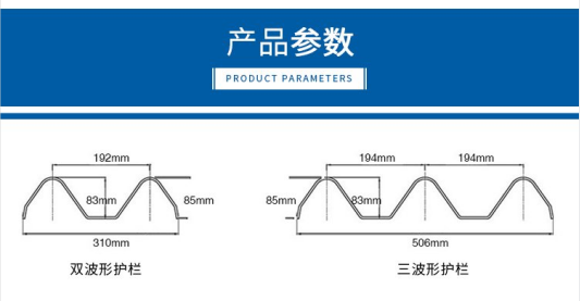 Manufacturer of hot-dip galvanized double wave three wave guardrail for rural road anti-collision guardrail plate