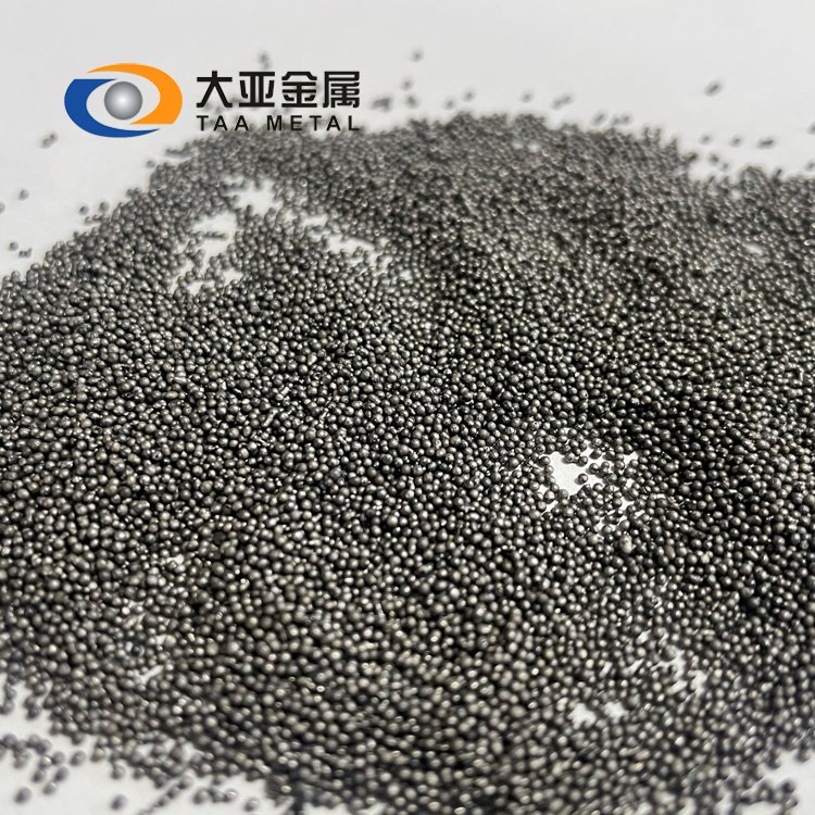 Surface treatment, rust removal, sandblasting, high strength, large sub low bainite steel shot with good resilience