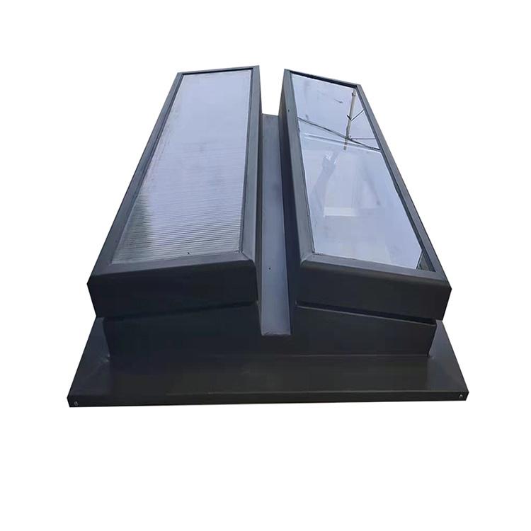 Warren customizes a large number of thin ventilation air towers, fire exhaust skylights, and electric daylighting