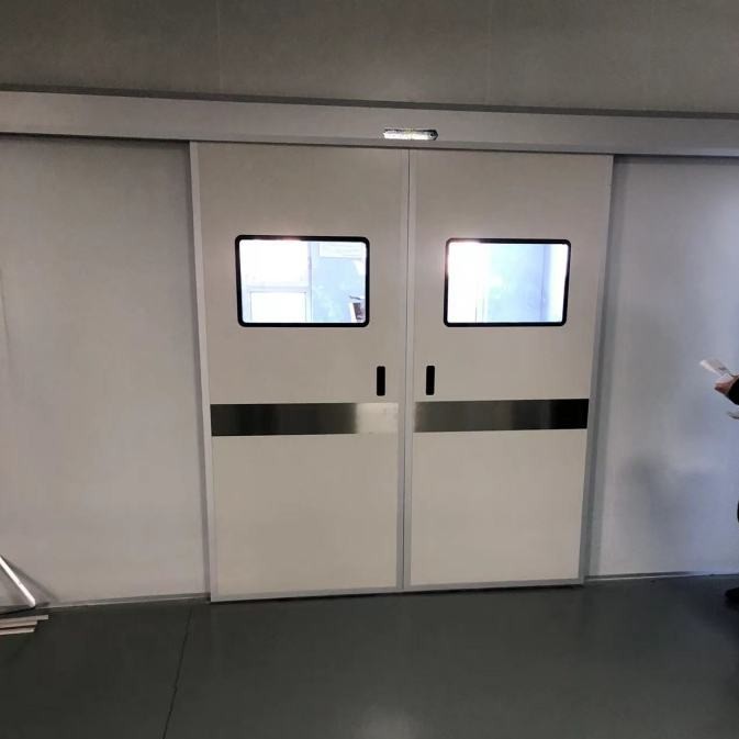 Medical airtight electric sliding door with good stability, operating room door with various specifications of Houpu Ruite