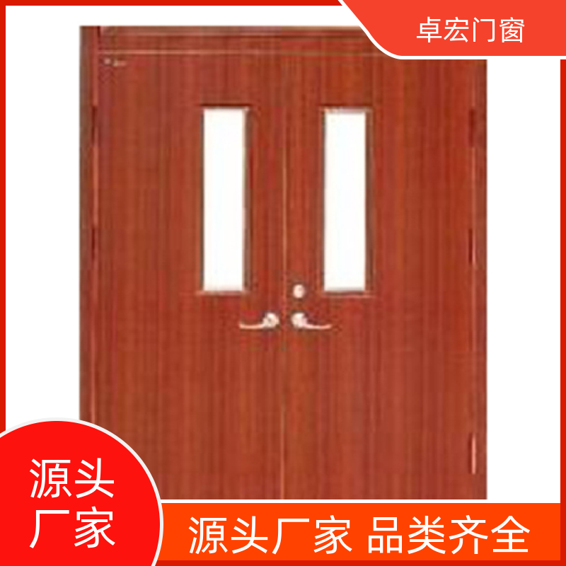 卓宏门窗承接工程防火双开门消防通道门厂家供应