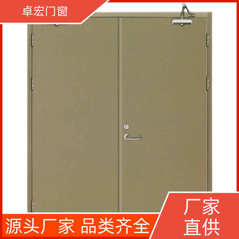 卓宏门窗公共场所甲级钢质防火门隔火阻燃严选材质厂家供应
