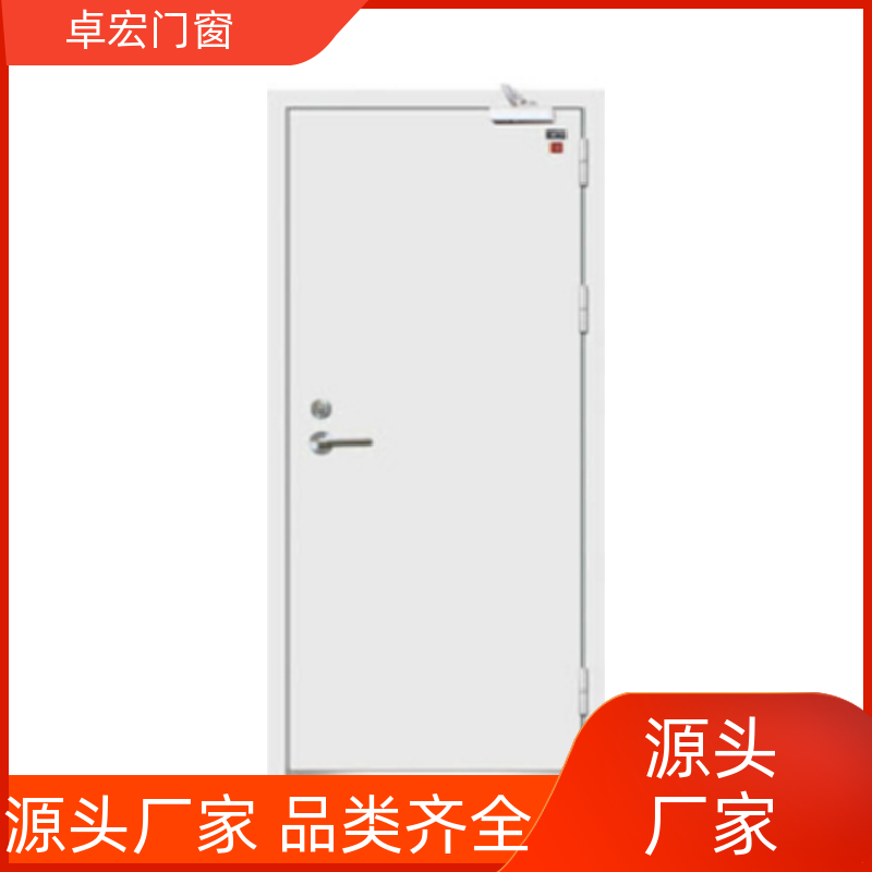 卓宏门窗公共场所木质防火门消防通道门厂家供应