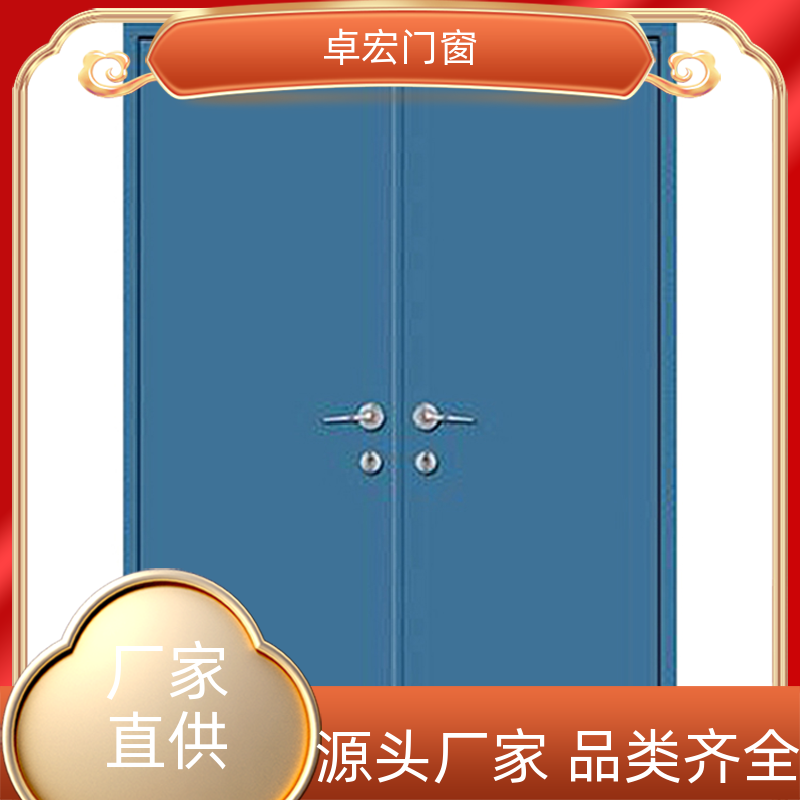 卓宏门窗安全工程甲乙丙级木质防火门隔火阻燃按需定制厂家供应