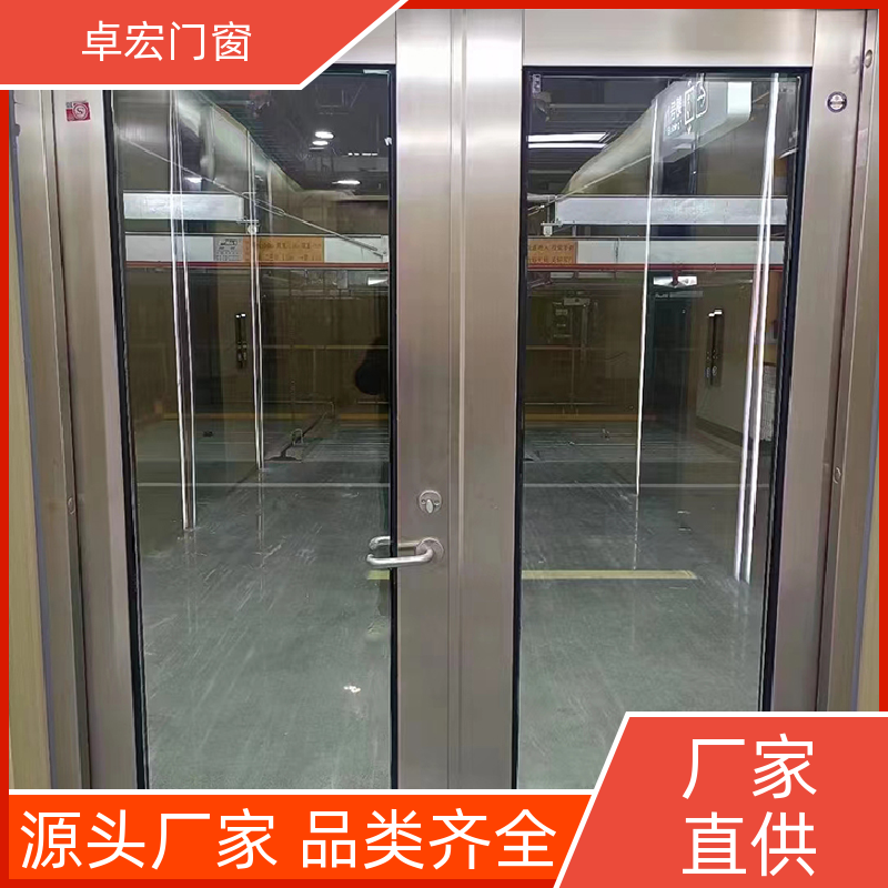 卓宏门窗承接工程防火双开门隔火阻燃按需定制厂家供应