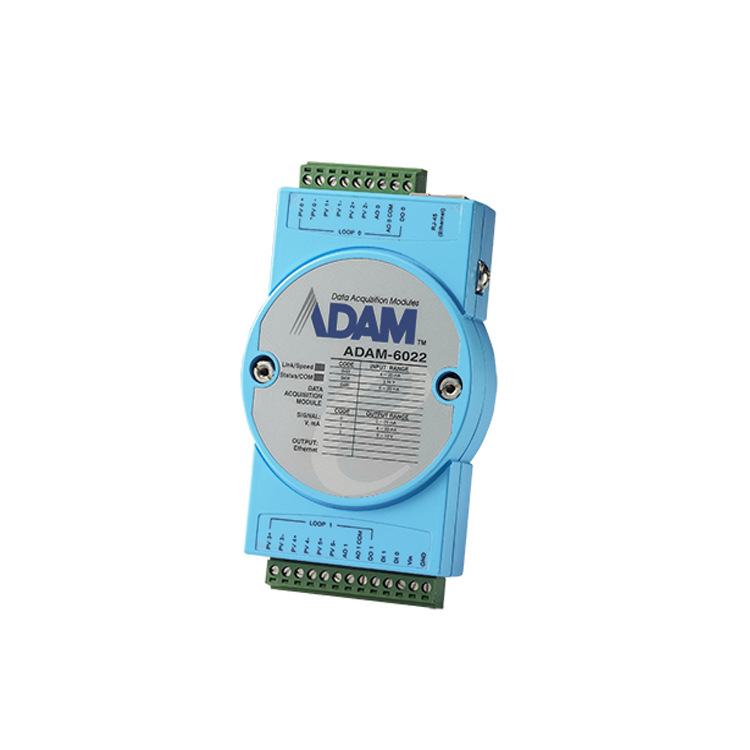 研华ADAM-6022-A1E以太网为双环PID控制器支持MODBUS/TCP协议模块