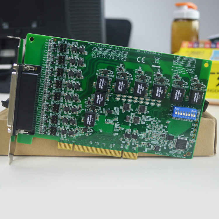 全新研华通讯串口卡8口带浪涌隔离RS232/422/485扩展卡PCI-1622C