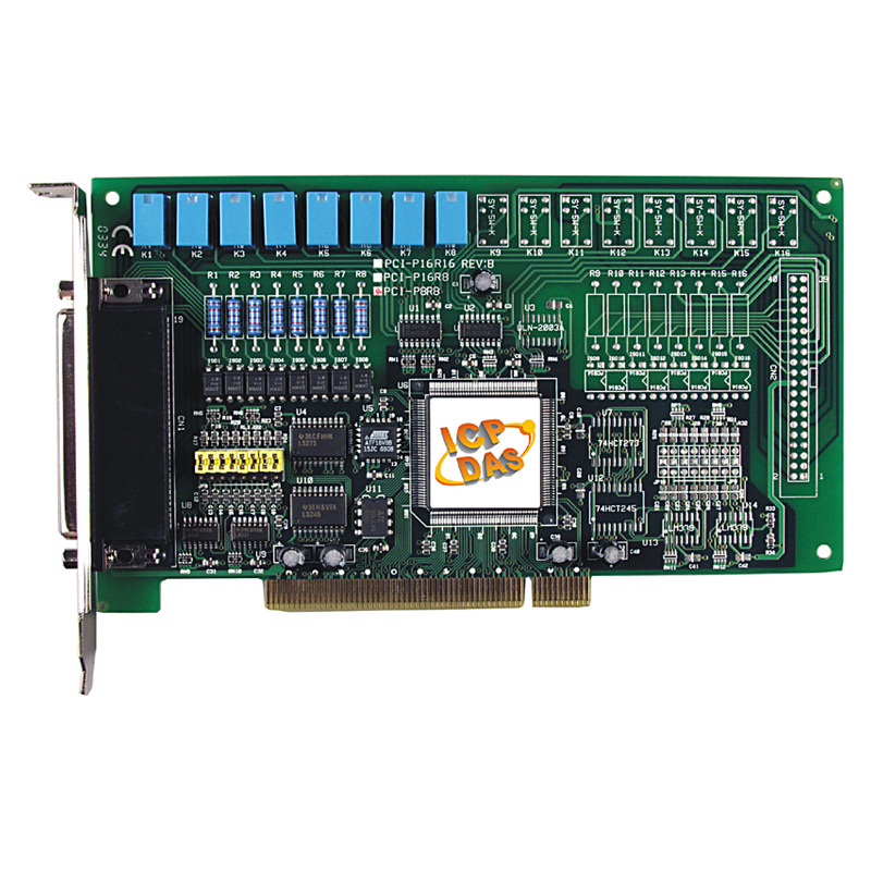 PCI-P16R16/P8R8U泓格16路隔离数字量输入继电器输出数据采集板卡