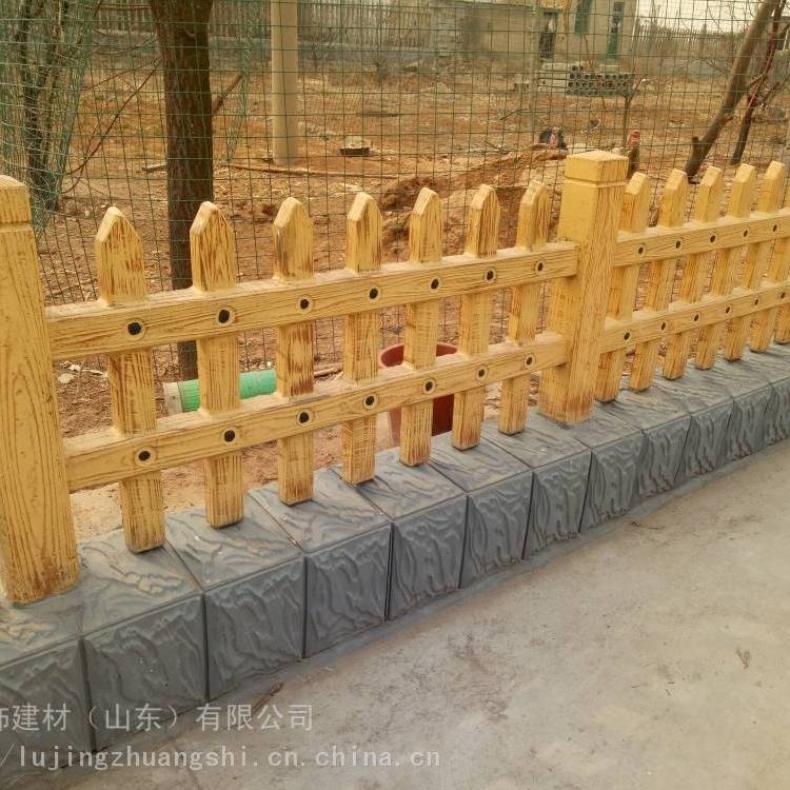 Outdoor garden landscape cement imitation wood fence manufacturer directly sends imitation tree stumps for new rural construction