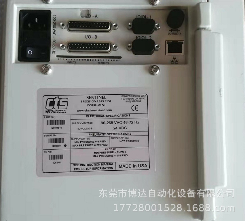 美国 CTS SENTINELI28 CTS气密性测漏仪 全新原装 正品现货包邮议价
