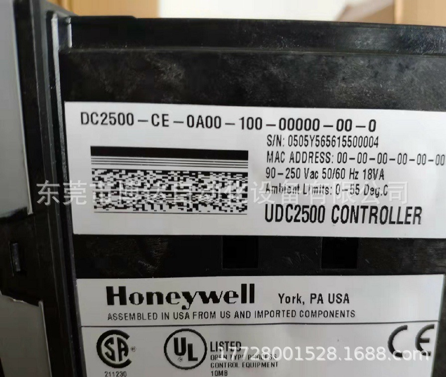 霍尼韦尔DC2500控制器DC2500-CE-0A00-100-00000-00-0 全新原装
