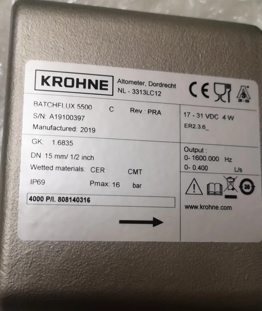 低价供应科隆KROHNE流量计NL-3313LC12 全新原装正品 现货实拍议价