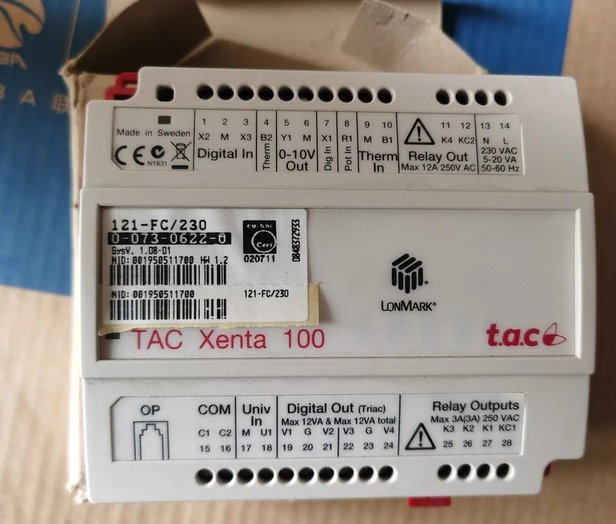 施耐德TAC Xenta 121-FC楼宇自控模块 全新原装正品现货实拍议价