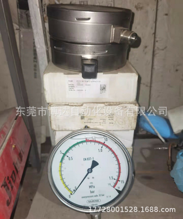 SAACKE扎克锅炉压力表 EN 837-1 全新原装正品现货实物拍摄议价