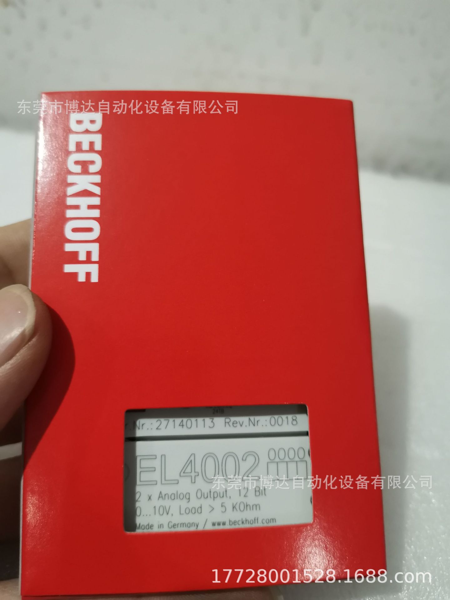 倍福BECKHOFF模块 EL4002 全新原装正品现货实拍质保1年包邮议价