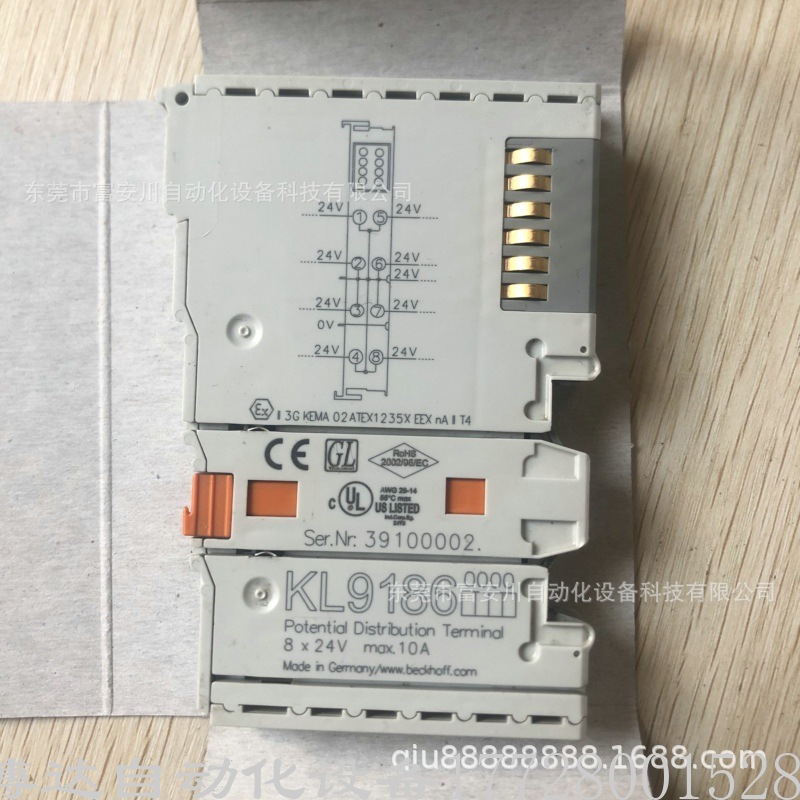 全新原装正品BECKHOFF倍福 KL9186 控制器模块实拍现货优惠议价