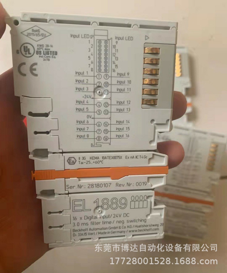 BECKHOFF模块倍福 EL1889 全新原装正品现货质保一年议价