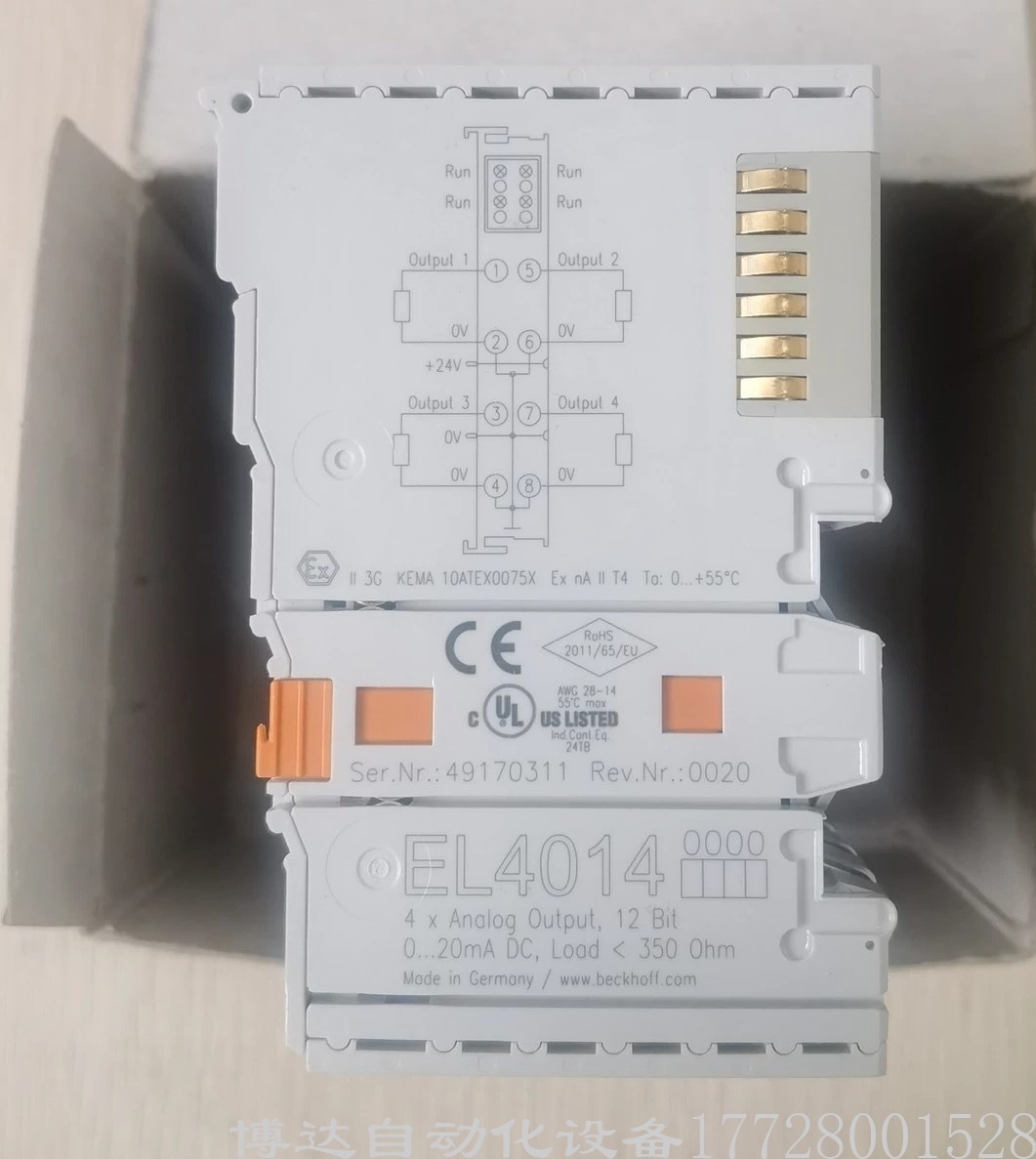 全新原装正品倍福BECKHOFF模块EL4014 现货实拍顺丰包邮议价