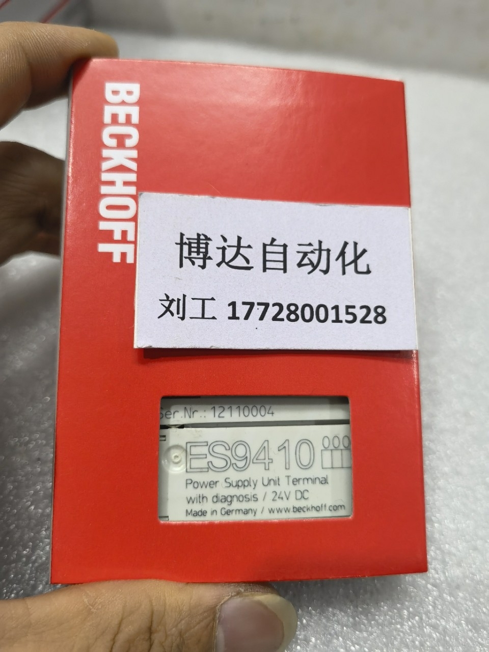 供应倍福BECKHOFF模块 ES9100 全新原装实物拍摄当天顺丰包邮议价