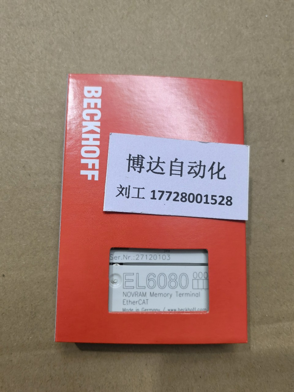 EL6080 倍福BECKHOFF模块全新原装实物拍摄当天顺丰包邮议价