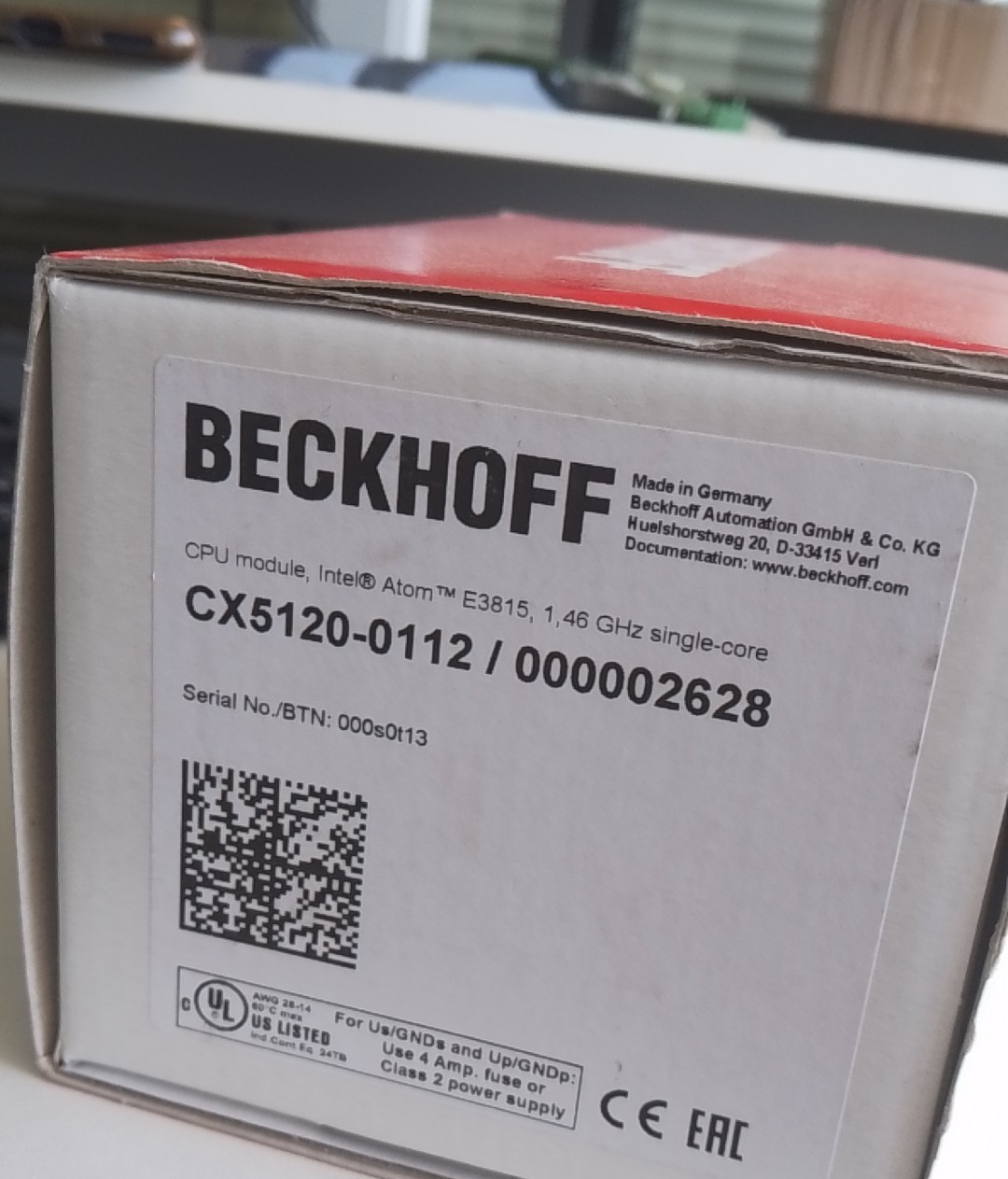 倍福BECKHOFF模块 CX5120-0112 全新原装正品保障现货实物拍摄议价