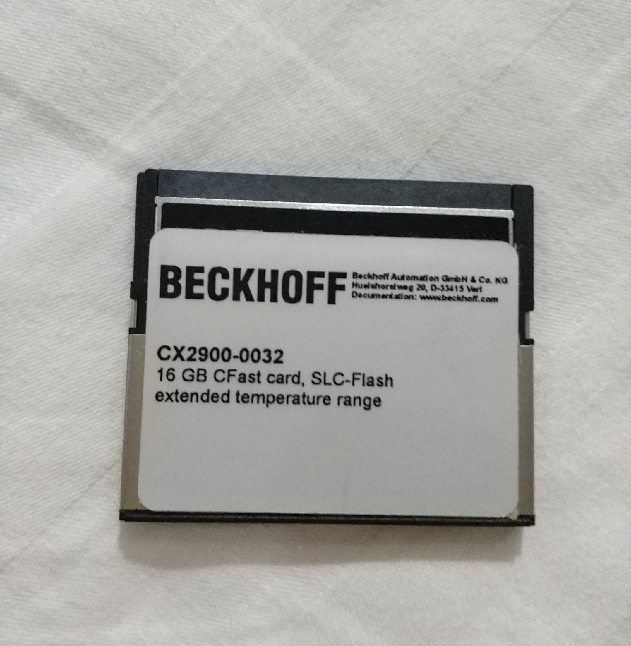 BECKHOFF倍福20GB内存卡CF卡CX2900-0026 全新现货议价