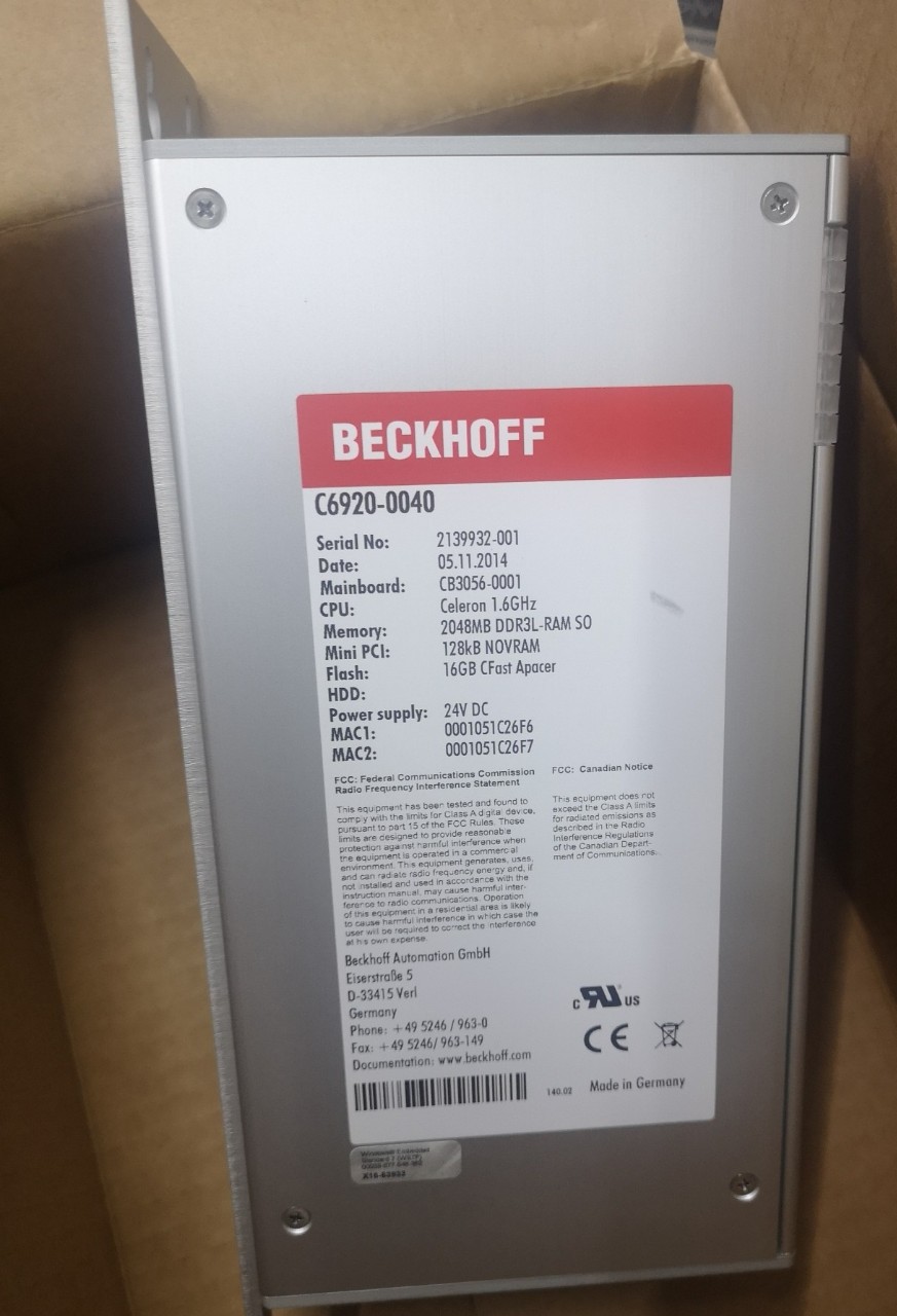 低价供应全新倍福工控机 C6920-0040 原装正品实拍现货顺丰包邮议价