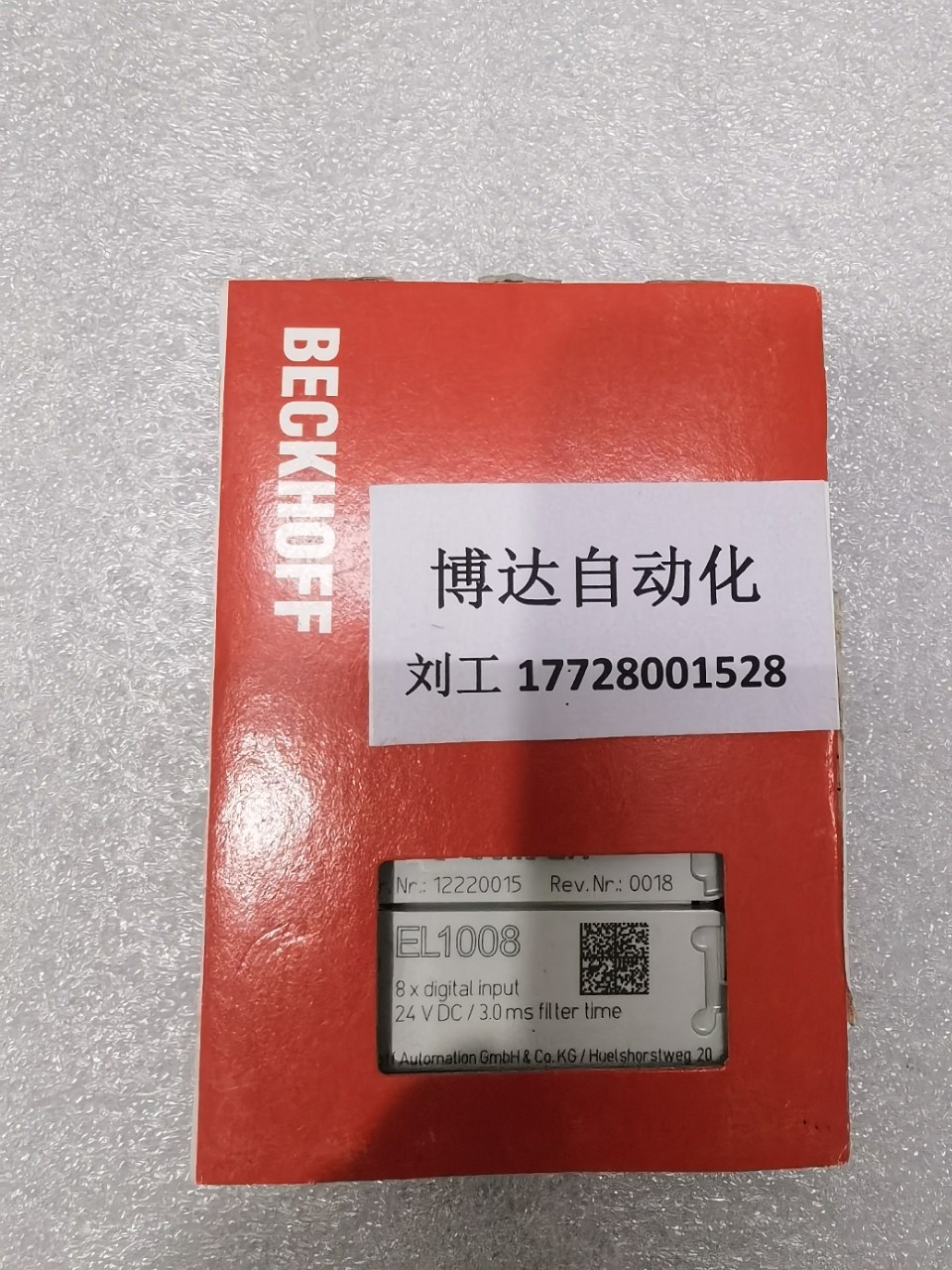 低价供应EL1008 倍福BECKHOFF模块? 全新原装现货实物拍摄议价