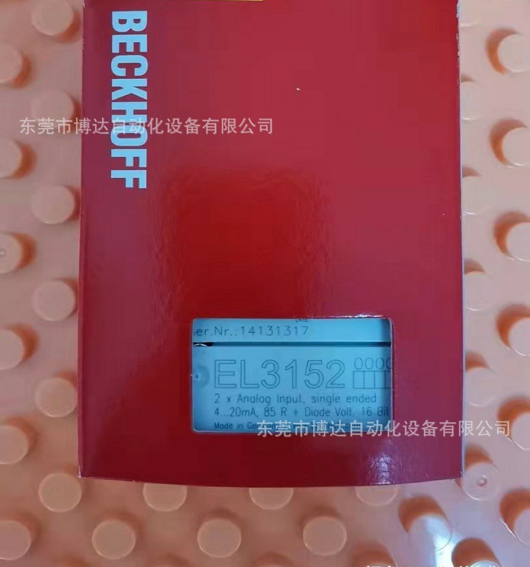 供应倍福BECKHOFF模块 EL3152 全新原装正品现货实拍议价质保一年
