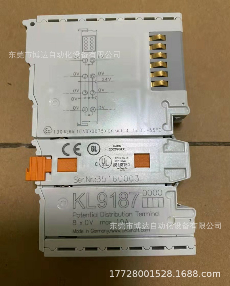 低价供应倍福BECKHOFF模块 KL9187 全新原装正品正品保障现货实拍议价