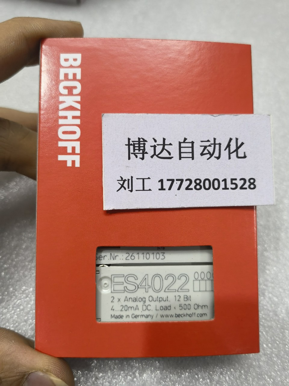低价供应ES4002 倍福BECKHOFF模块 全新原装实物拍摄当天顺丰包邮议价