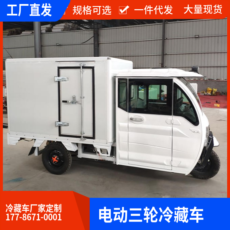 新能源纯电动三轮厢式冷藏车 冷链车 冷柜车 保温车