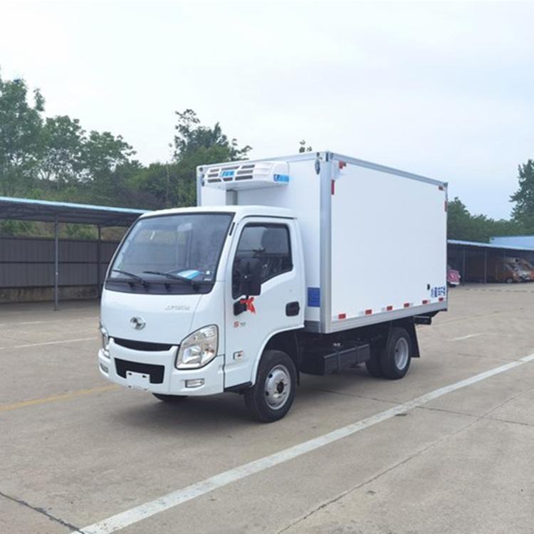 商超地库冷藏车整车高度2米2 跃进小福星S70汽油机冷藏保温车