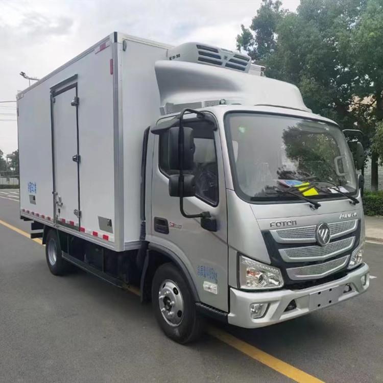 福田欧马可保温冷藏车 4米2蓝牌冷链运输厢式货车 瓜果生鲜专用车